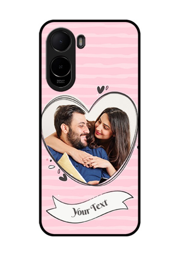 Xiaomi Redmi A7 Pro 5G Custom Glass Phone Case - Vintage Heart Design