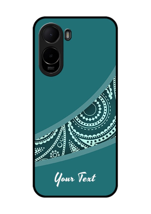 Xiaomi Redmi A7 Pro 5G Custom Glass Phone Case - Semi Visible Floral Design