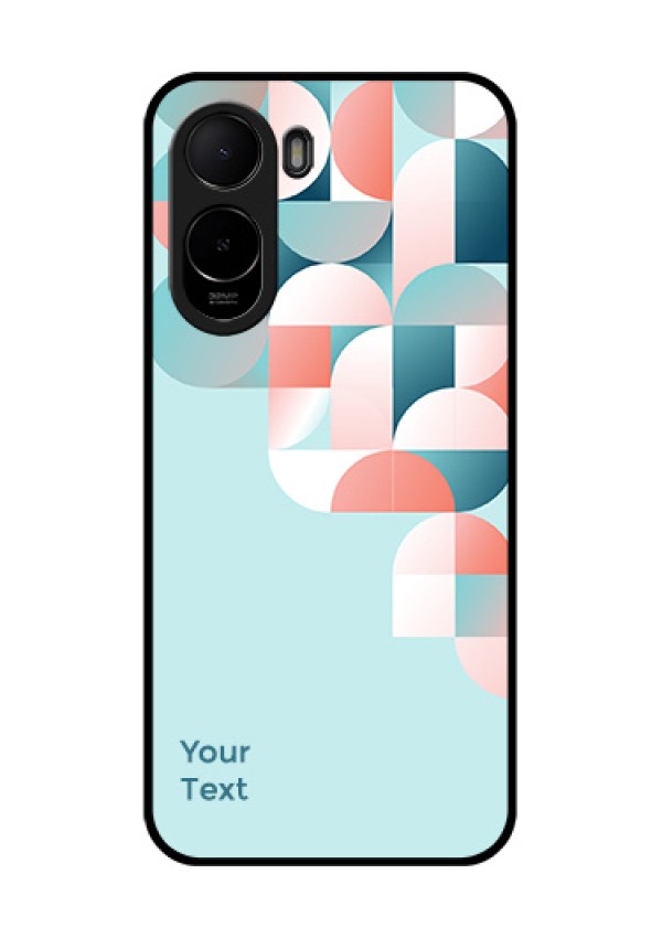 Xiaomi Redmi A7 Pro 5G Custom Glass Phone Case - Stylish Semi - Circle Pattern Design