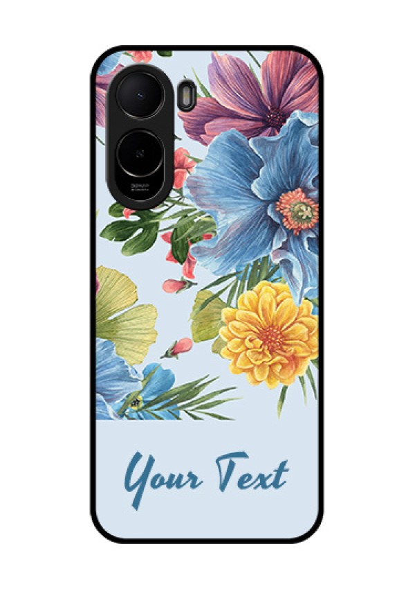 Xiaomi Redmi A7 Pro 5G Custom Glass Phone Case - Stunning Watercolored Flowers Painting Design