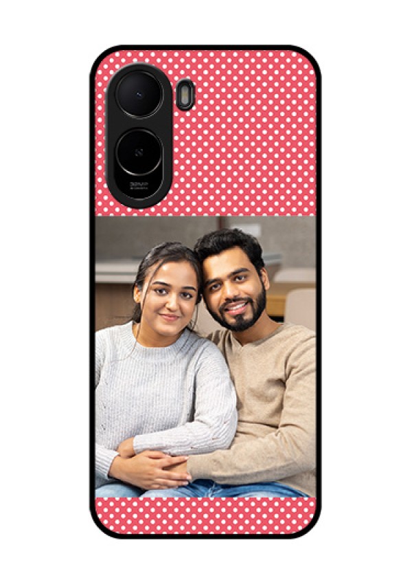 Xiaomi Redmi A7 Pro Custom Glass Phone Case - White Dotted Design