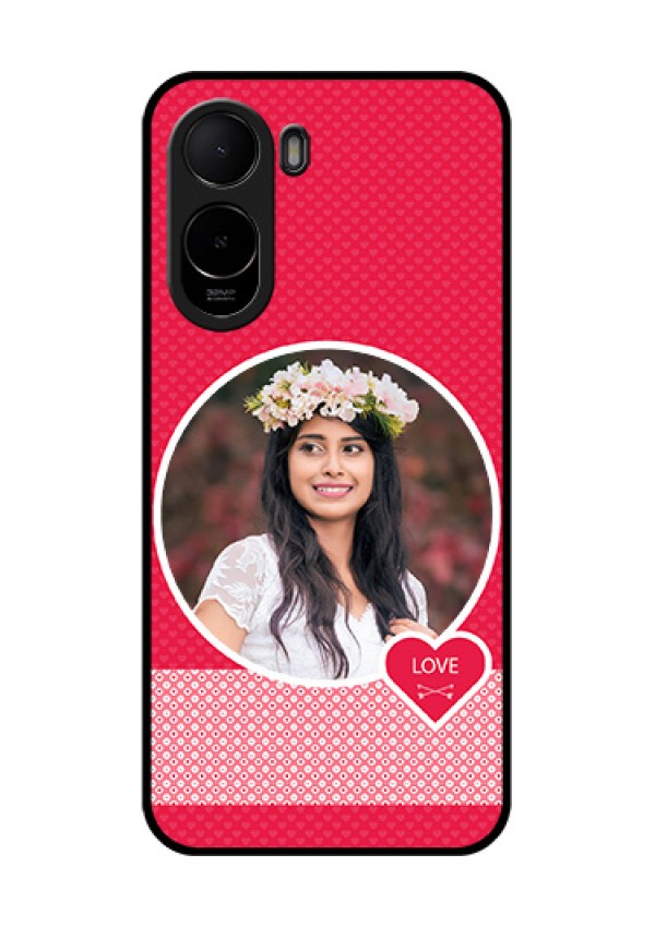 Xiaomi Redmi A7 Pro Custom Glass Phone Case - Pink Color Pattern Design