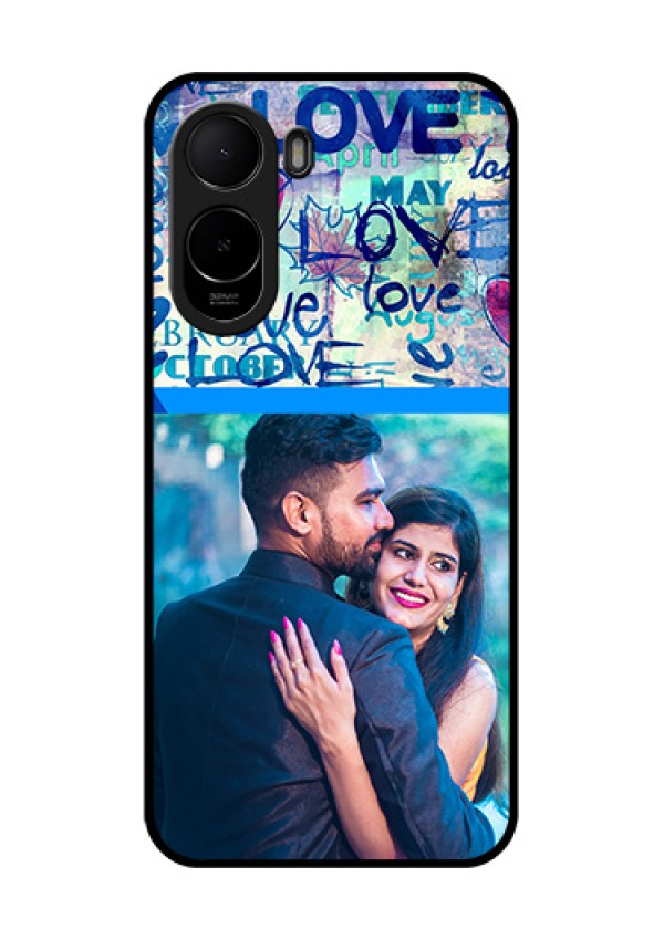 Xiaomi Redmi A7 Pro Custom Glass Phone Case - Colorful Love Design