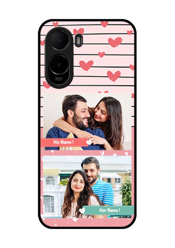 Xiaomi Redmi A7 Pro Custom Glass Phone Case - Photo With Heart Design