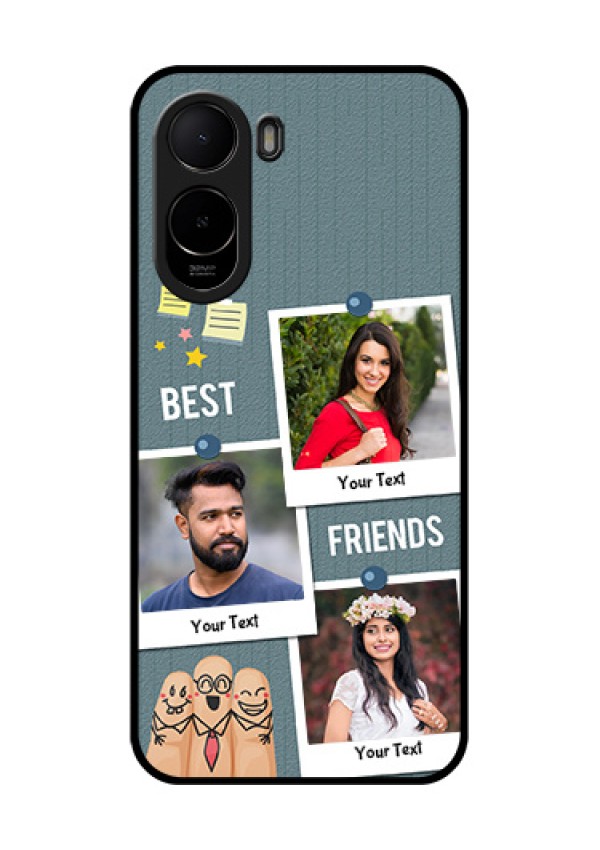 Xiaomi Redmi A7 Pro Custom Glass Phone Case - Sticky Frames And Friendship Design