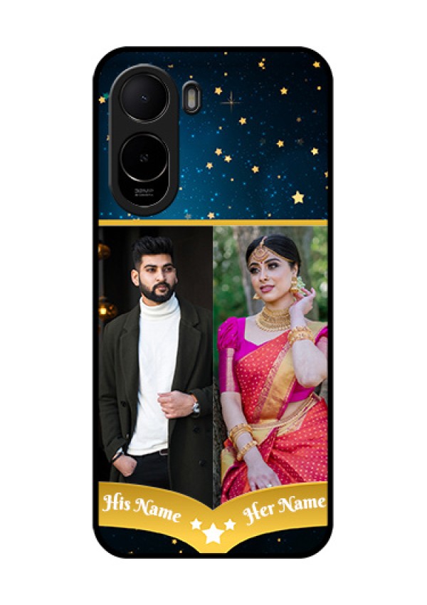 Xiaomi Redmi A7 Pro Custom Glass Phone Case - Galaxy Stars Backdrop Design