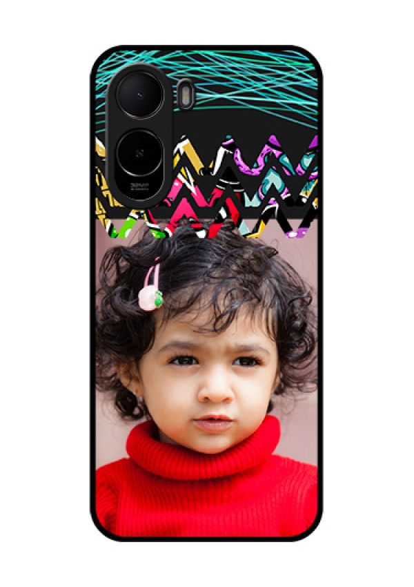 Xiaomi Redmi A7 Pro Custom Glass Phone Case - Neon Abstract Design