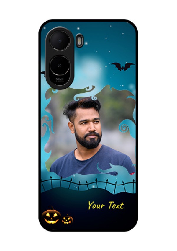 Xiaomi Redmi A7 Pro Custom Glass Phone Case - Halloween Frame Design