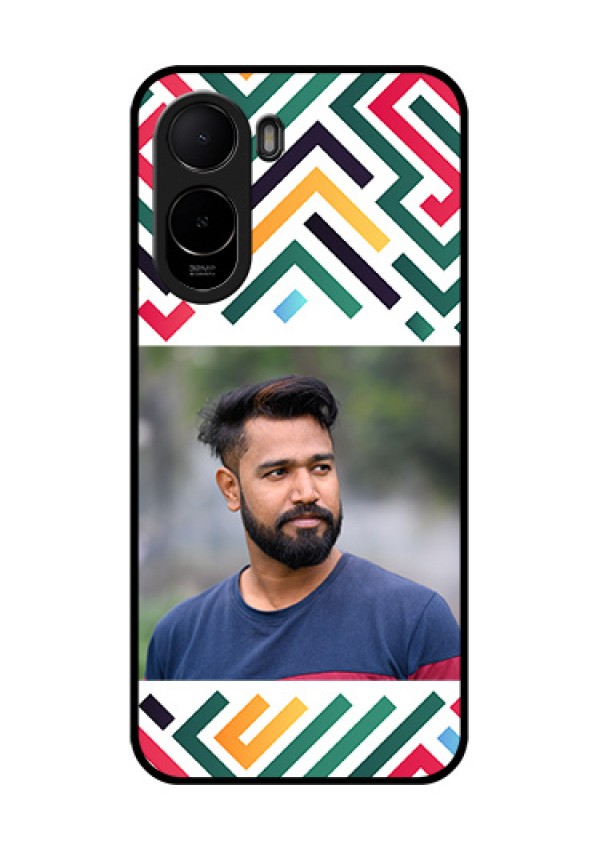 Xiaomi Redmi A7 Pro Custom Glass Phone Case - Colorful Maze Pattern Design