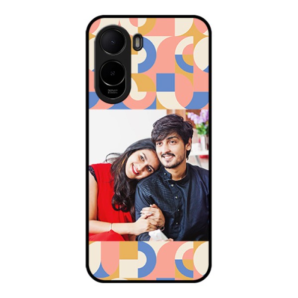 Xiaomi Redmi A7 Pro Custom Glass Phone Case - Semi - Circle Maze Pattern Design