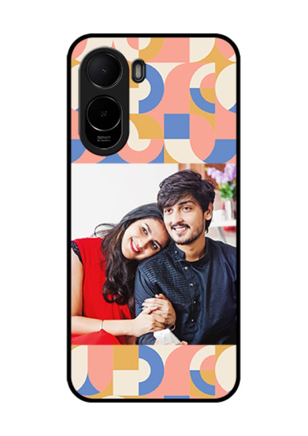 Xiaomi Redmi A7 Pro Custom Glass Phone Case - Semi - Circle Maze Pattern Design