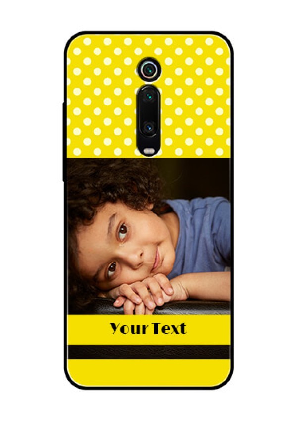 Redmi K20 Pro Custom Glass Phone Case  - Bright Yellow Case Design
