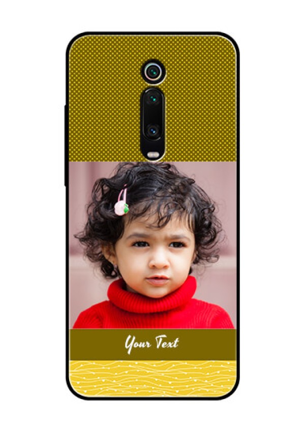Redmi K20 Pro Custom Glass Phone Case  - Simple Green Color Design