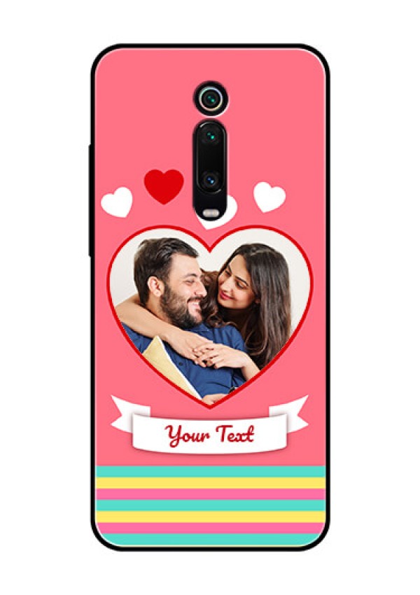 Redmi K20 Pro Photo Printing on Glass Case  - Love Doodle Design