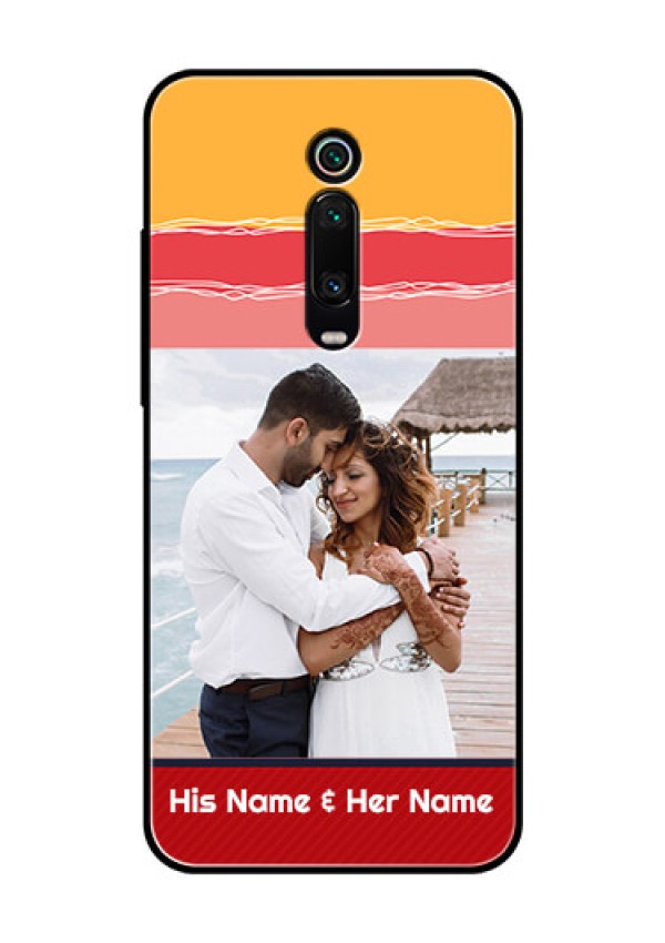 Redmi K20 Pro Custom Glass Mobile Case  - Colorful Case Design