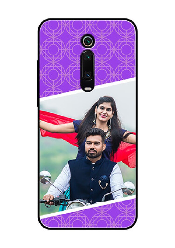 Redmi K20 Pro Custom Glass Phone Case  - Violet Pattern Design