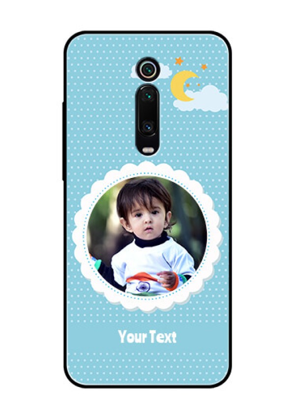 Redmi K20 Pro Personalised Glass Phone Case  - Violet Pattern Design
