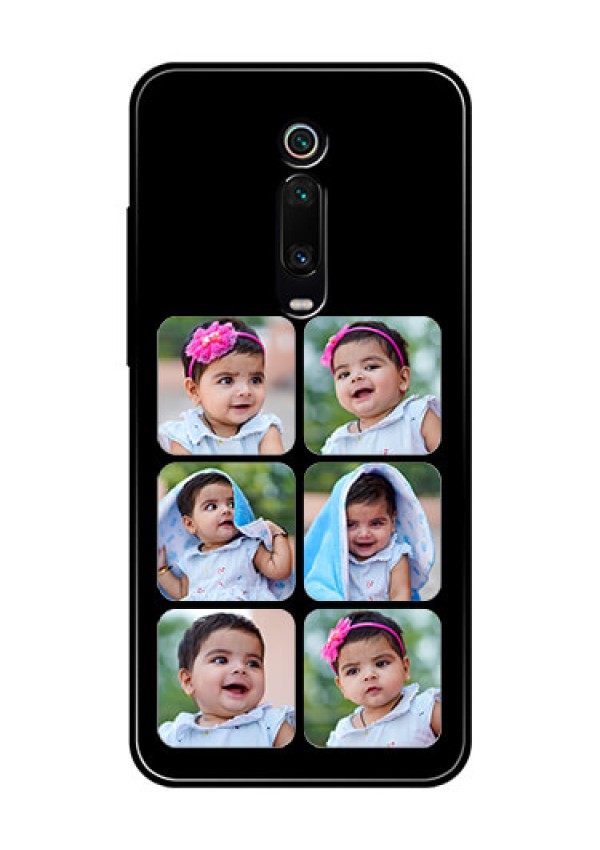 Redmi K20 Pro Photo Printing on Glass Case  - Multiple Pictures Design