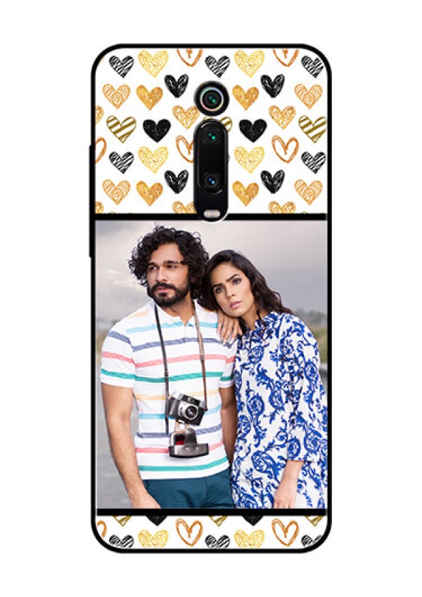 Redmi K20 Pro Photo Printing on Glass Case  - Love Symbol Design