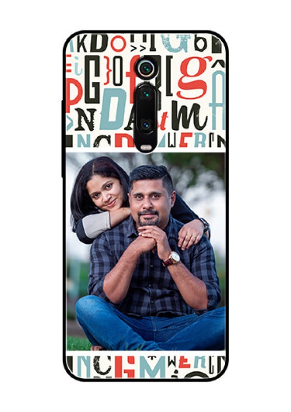 Redmi K20 Pro Personalized Glass Phone Case  - Alphabet Design