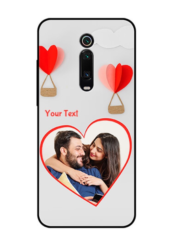 Redmi K20 Pro Custom Glass Mobile Case  - Parachute Love Design