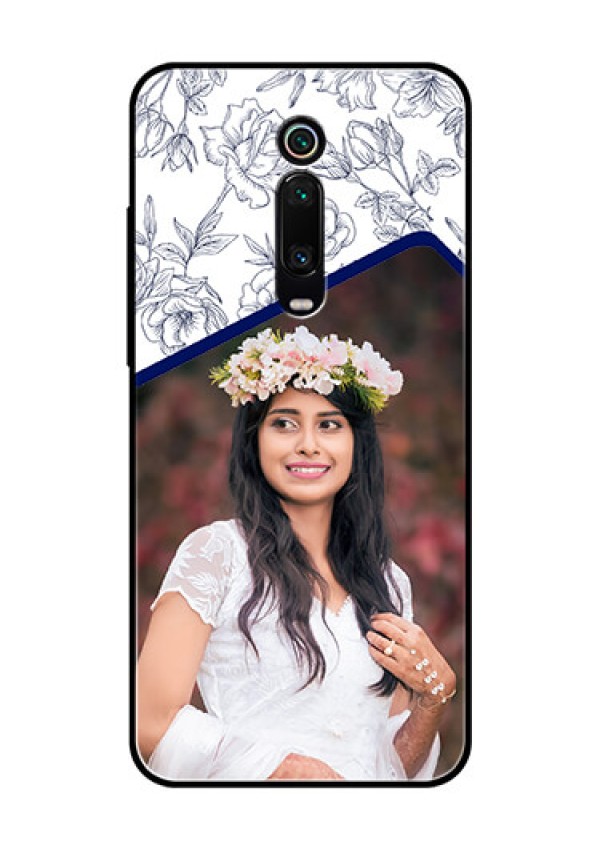Redmi K20 Pro Personalized Glass Phone Case  - Premium Floral Design
