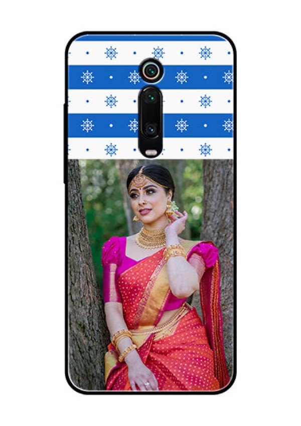 Redmi K20 Pro Photo Printing on Glass Case  - Snow Pattern Design