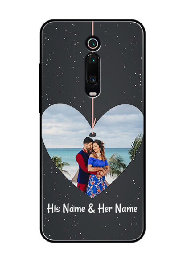 Redmi K20 Pro Custom Glass Phone Case  - Hanging Heart Design