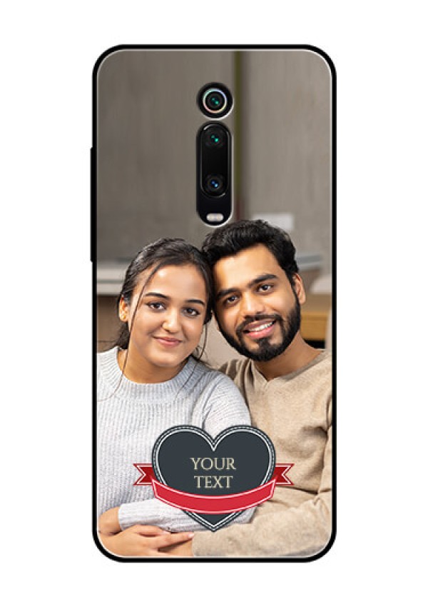 Redmi K20 Pro Custom Glass Phone Case  - Just Married Couple Design