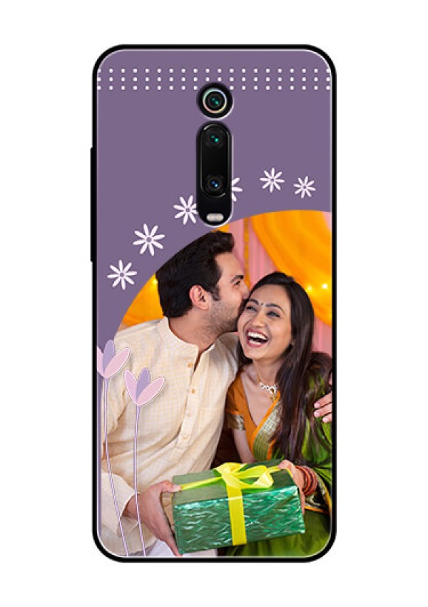 Redmi K20 Pro Custom Glass Mobile Case  - Lavender flowers design 