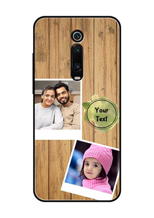 Redmi K20 Pro Custom Glass Phone Case  - Wooden Texture Design