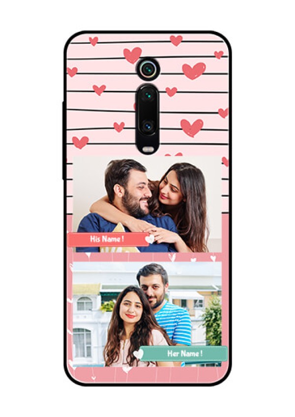Redmi K20 Pro Custom Glass Mobile Case  - Photo with Heart Design