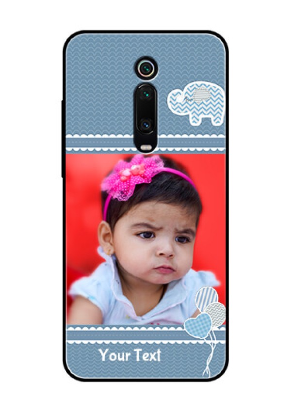 Redmi K20 Pro Photo Printing on Glass Case  - with Kids Pattern Design
