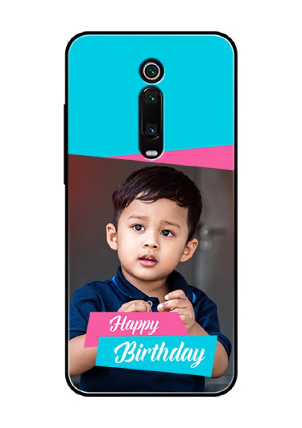 Redmi K20 Pro Personalized Glass Phone Case  - Image Holder with 2 Color Design