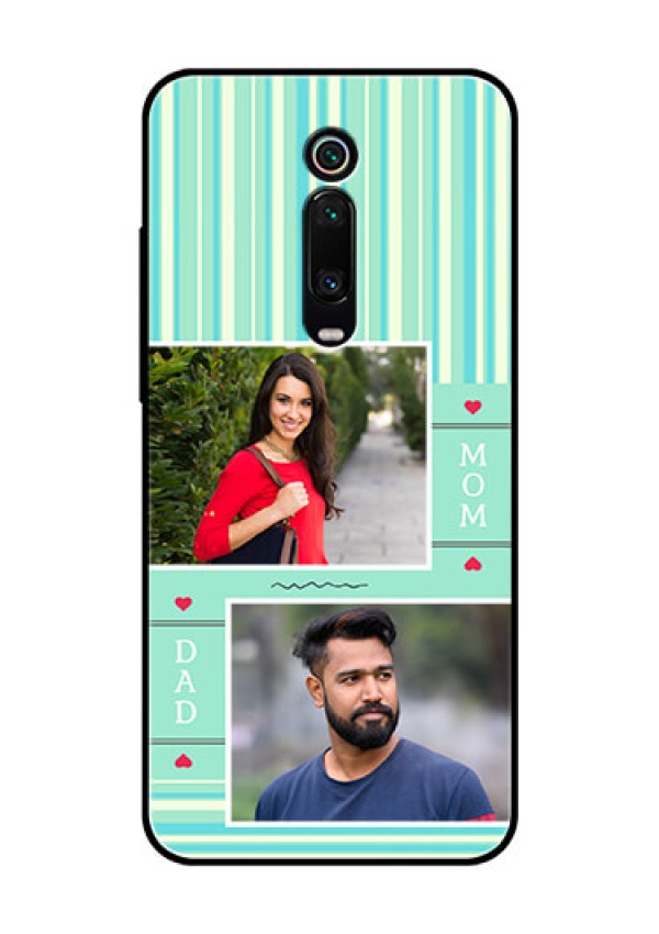 Redmi K20 Pro Custom Glass Phone Case  - Mom & Dad Pic Design