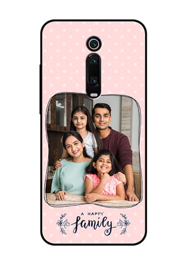 Redmi K20 Pro Custom Glass Phone Case  - Family with Dots Design