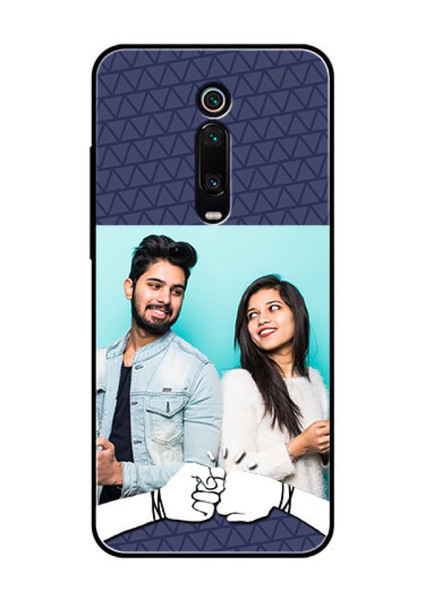 Redmi K20 Pro Photo Printing on Glass Case  - with Best Friends Design  