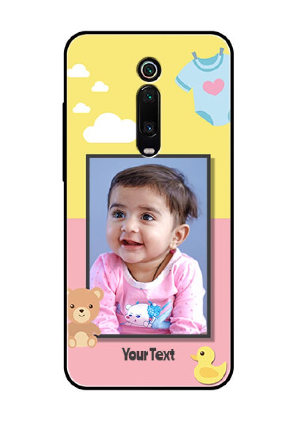 Redmi K20 Pro Photo Printing on Glass Case  - Kids 2 Color Design