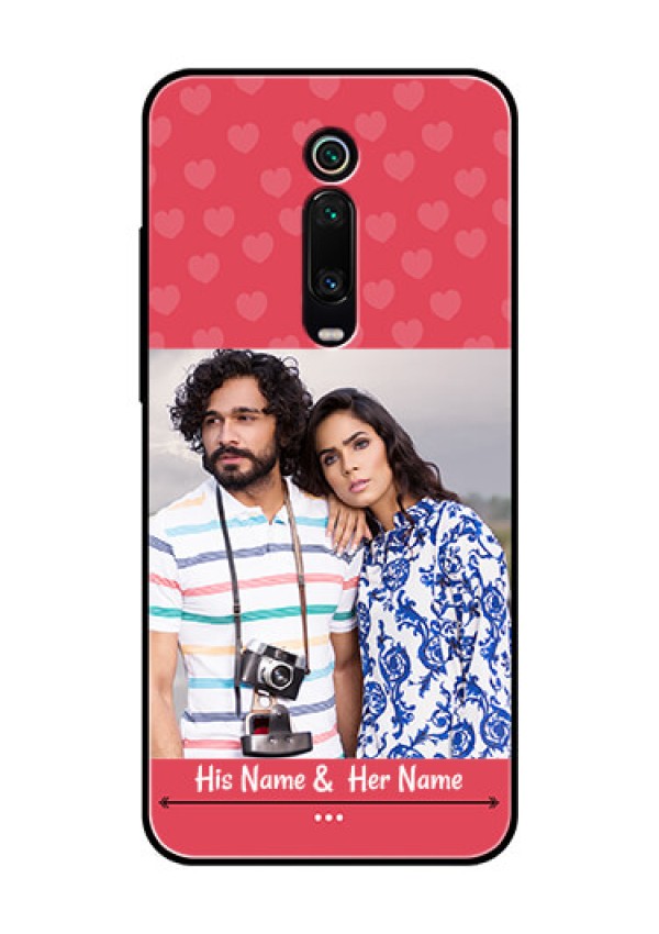 Redmi K20 Pro Photo Printing on Glass Case  - Simple Love Design