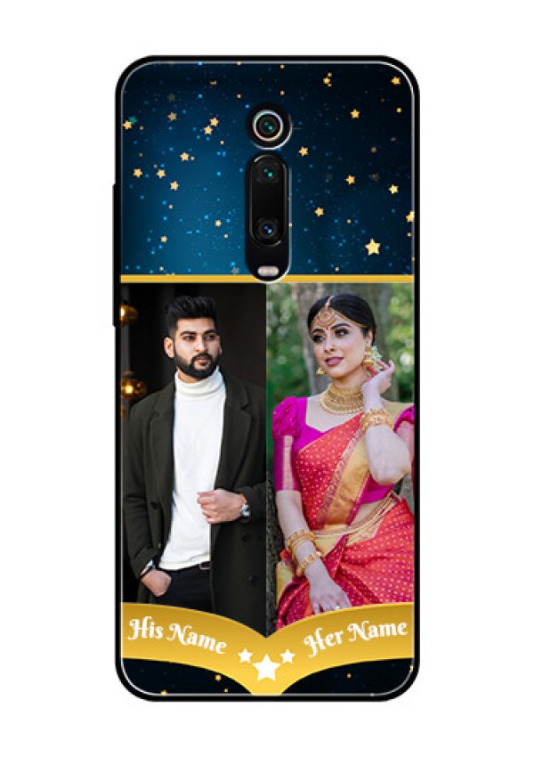 Redmi K20 Pro Custom Glass Phone Case  - Galaxy Stars Backdrop Design