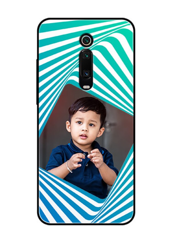 Redmi K20 Pro Personalized Glass Phone Case  - Abstract Spiral Design