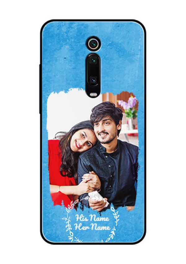 RedmiK20 Pro Custom Glass Phone Case - Blue Color Vintage Design
