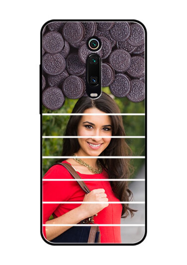 Redmi K20 Pro Custom Glass Phone Case  - with Oreo Biscuit Design