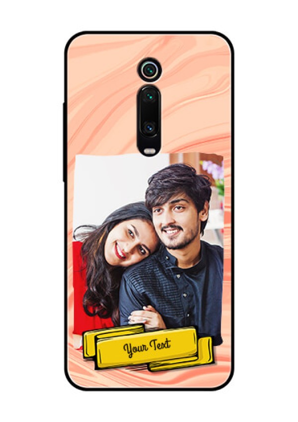 Redmi K20 Pro Personalized Glass Phone Case  - Marble Texture Design