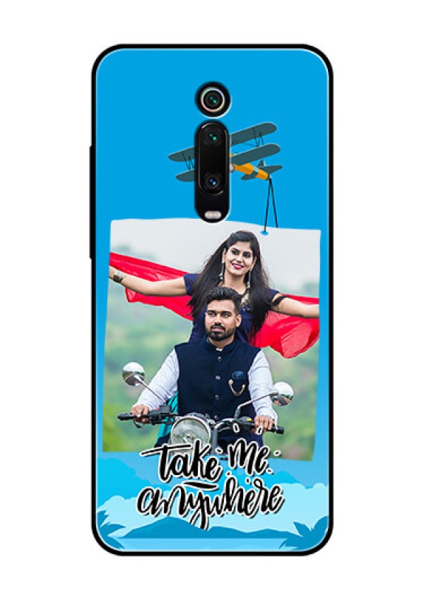 Redmi K20 Pro Custom Glass Mobile Case  - Traveller Design 
