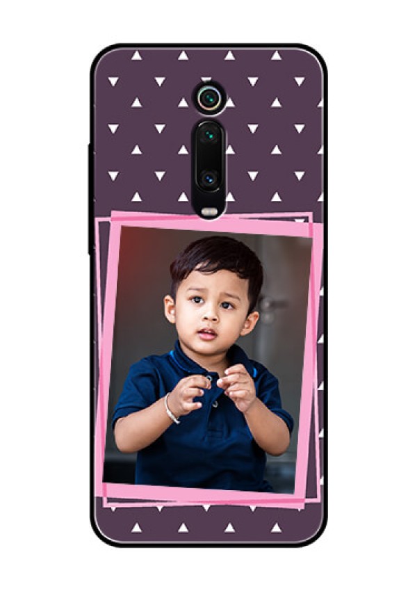 Redmi K20 Pro Custom Glass Mobile Case  - Triangle Pattern Dotted Design