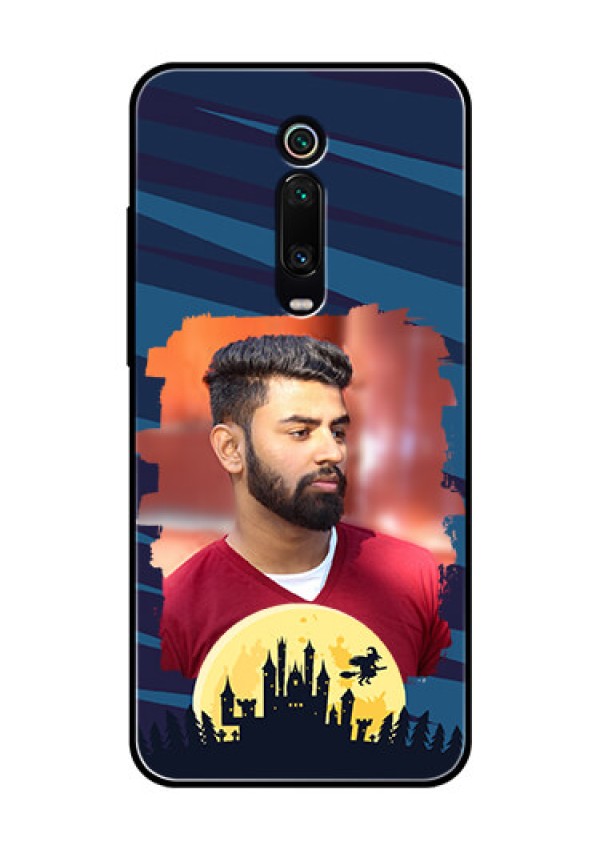 Redmi K20 Pro Photo Printing on Glass Case  - Halloween Witch Design 