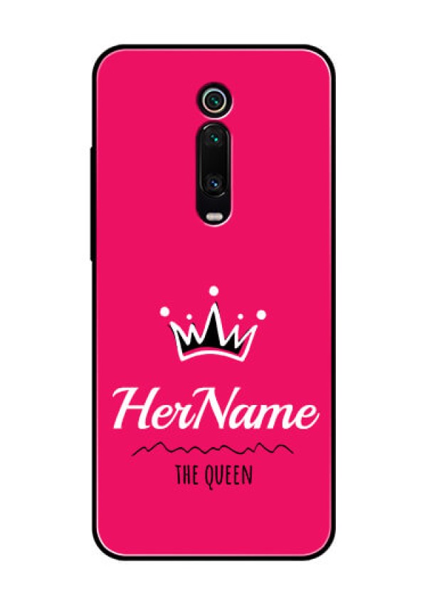 Redmi K20 Pro Glass Phone Case Queen with Name