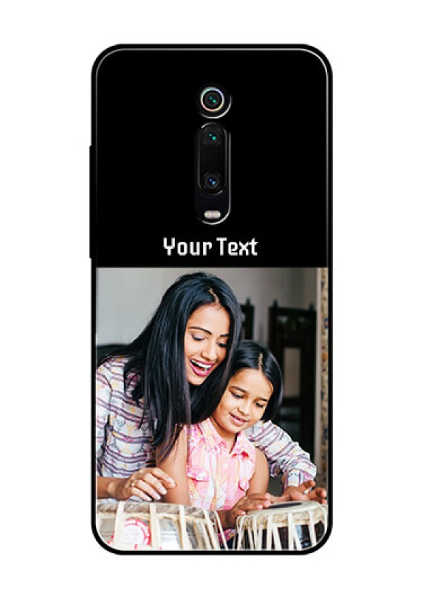 Redmi K20 Pro Photo with Name on Glass Phone Case