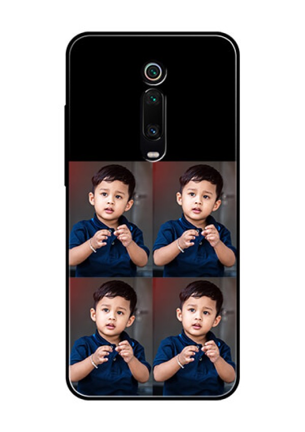 Redmi K20 Pro 4 Image Holder on Glass Mobile Cover